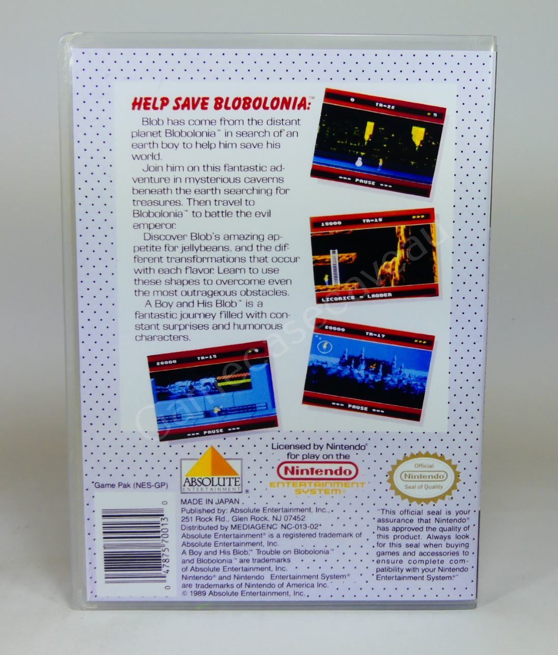 A Boy and His Blob - NES Replacement Case