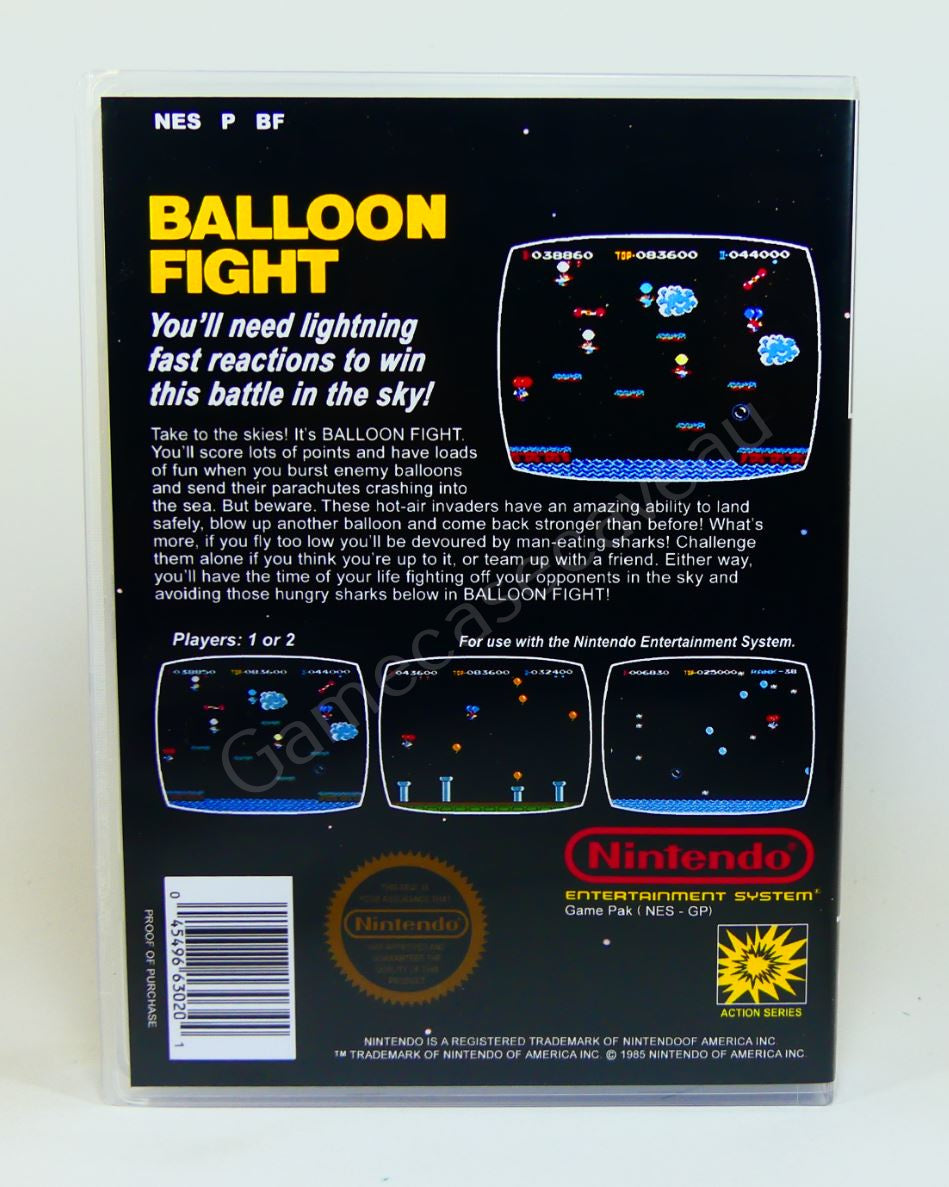Balloon Fight - NES Replacement Case