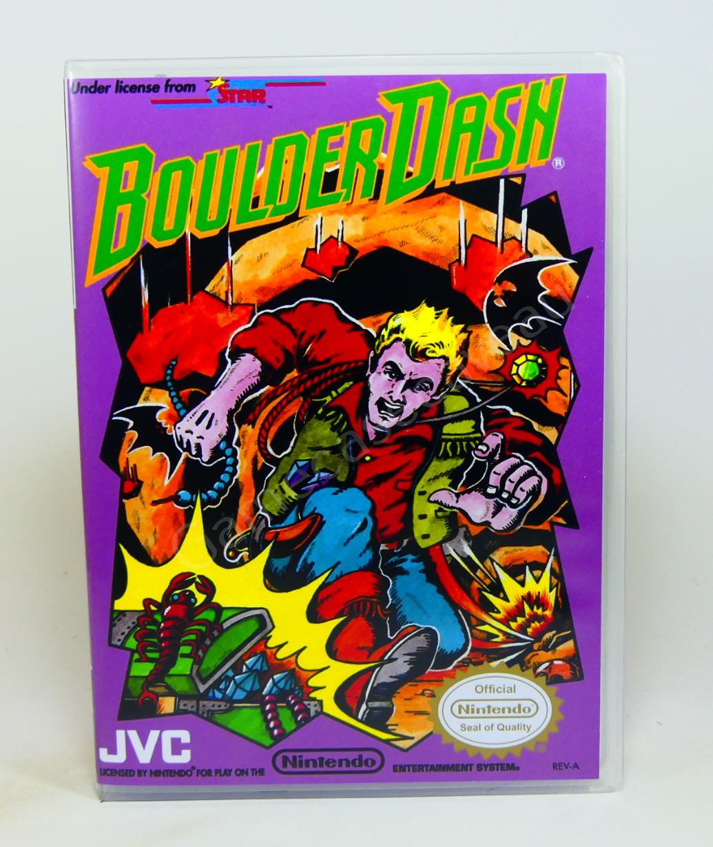 Boulder Dash - NES Replacement Case