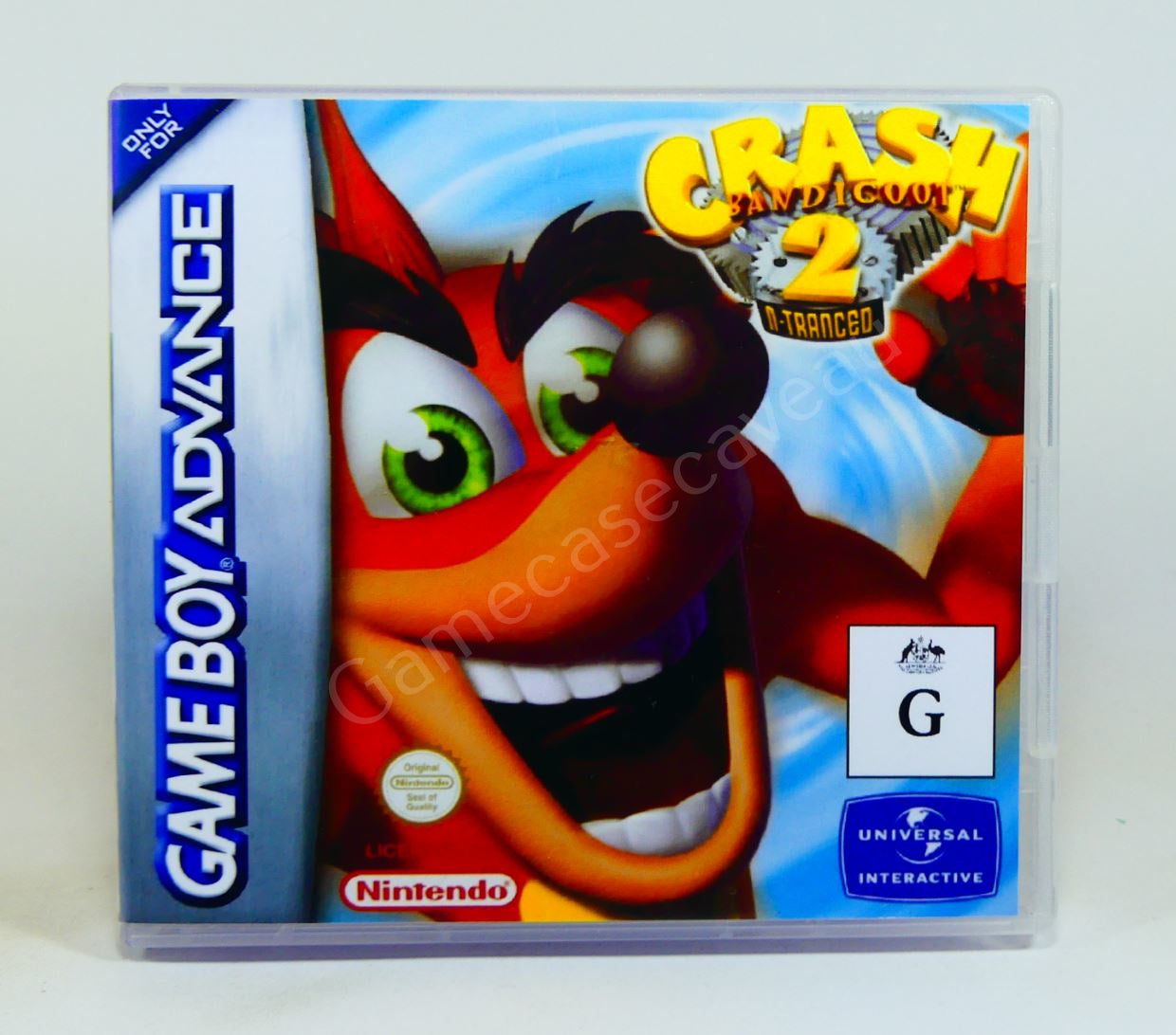 Crash Bandicoot 2 N-Tranced - GBA Replacement Case