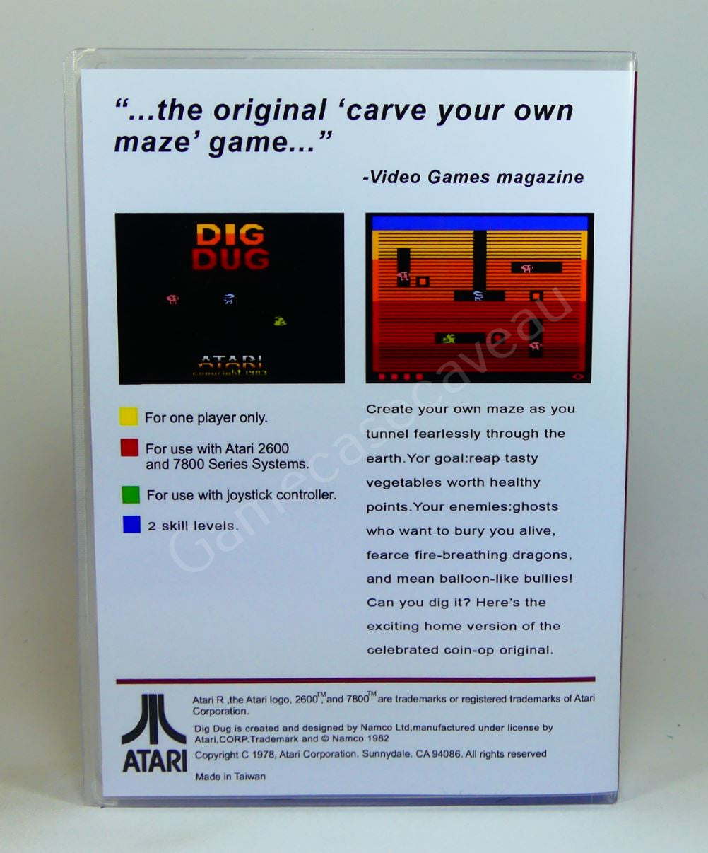Dig Dug - 2600 Replacement Case