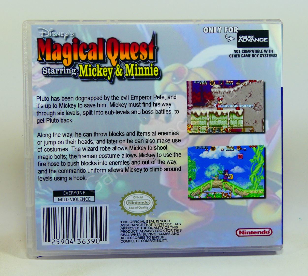 Magical Quest Starring Mickey & Minnie - GBA Replacement Case
