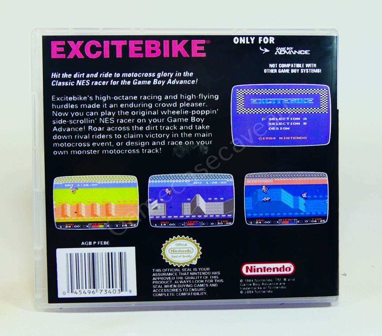 Excitebike Classic - GBA Replacement Case
