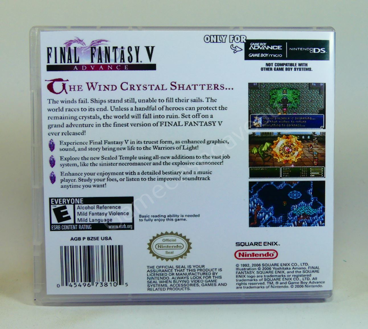 Final Fantasy V Advance - GBA Replacement Case