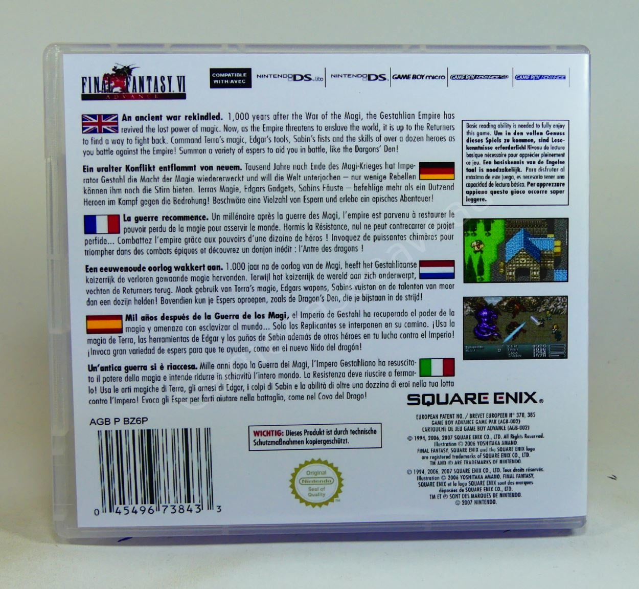 Final Fantasy VI Advance - GBA Replacement Case