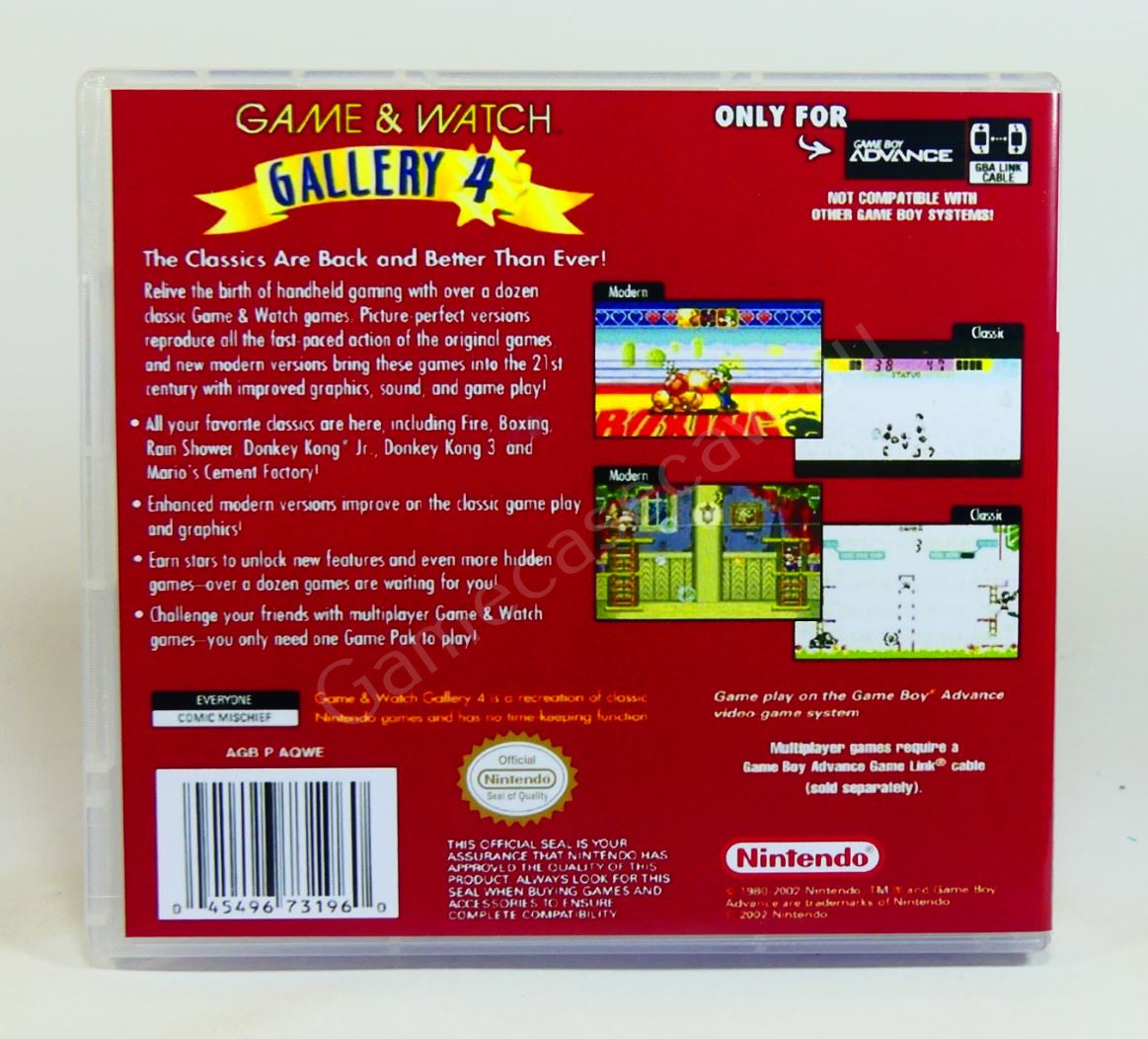 Game & Watch Gallery 4 - GBA Replacement Case