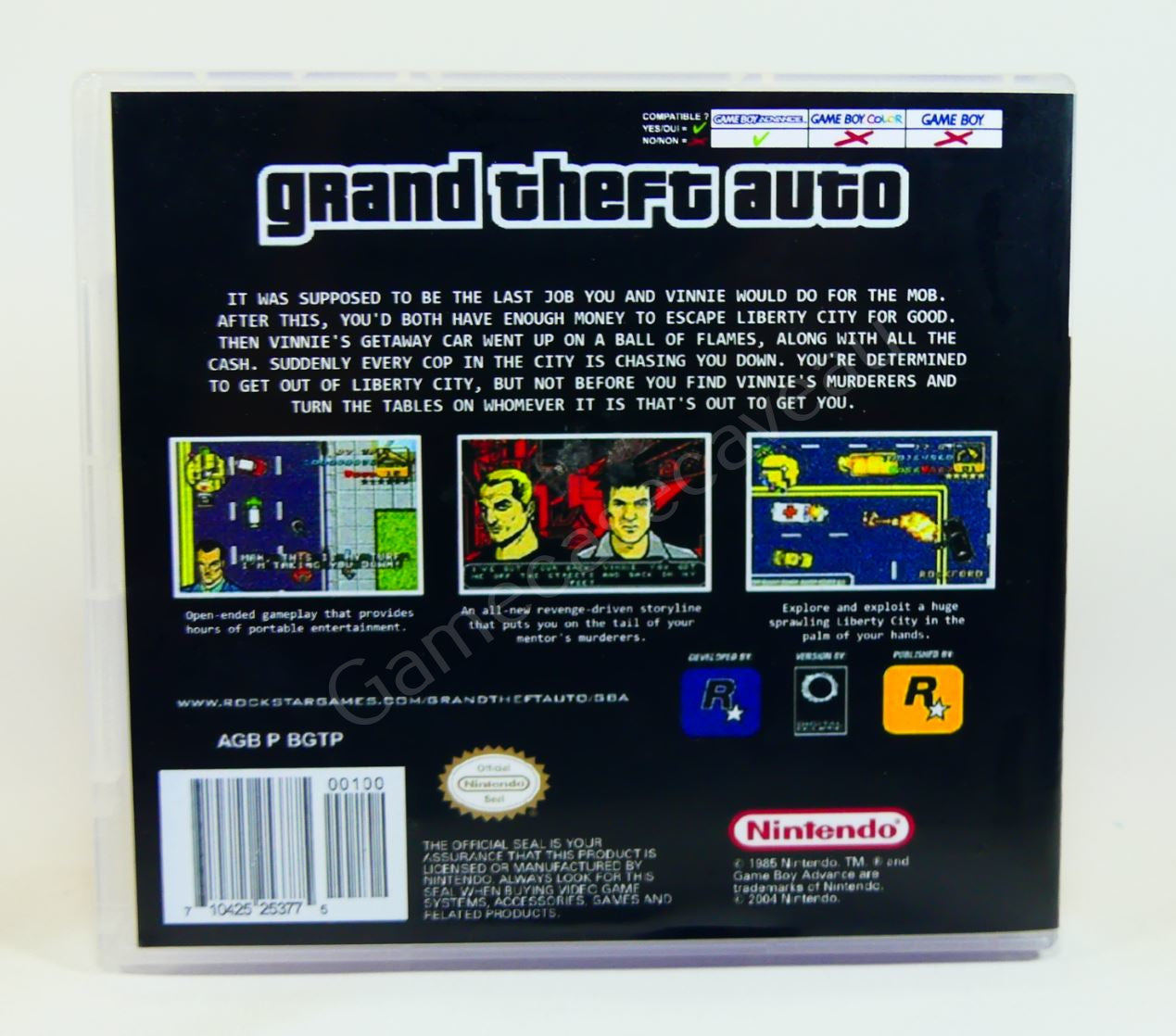 Grand Theft Auto - GBA Replacement Case