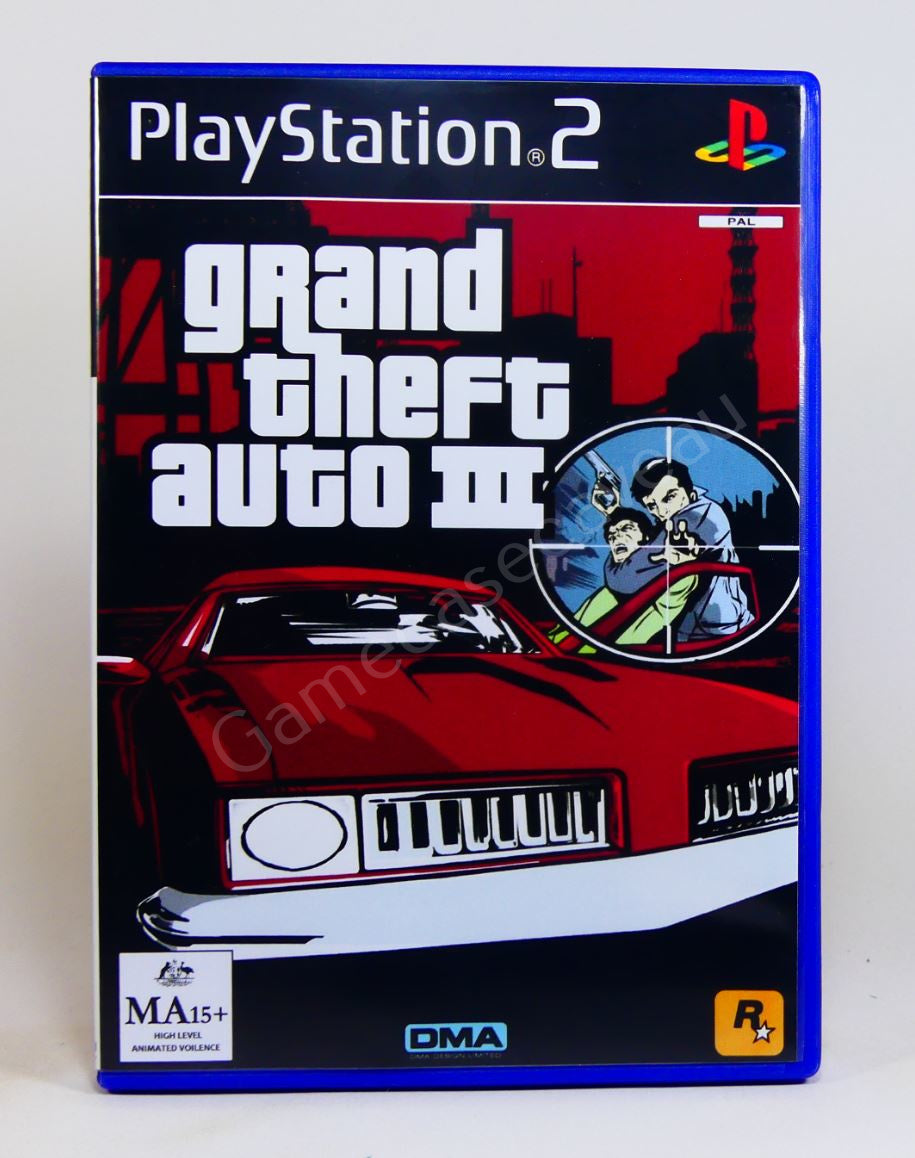 GTA Grand Theft Auto III - PS2 Replacement Case
