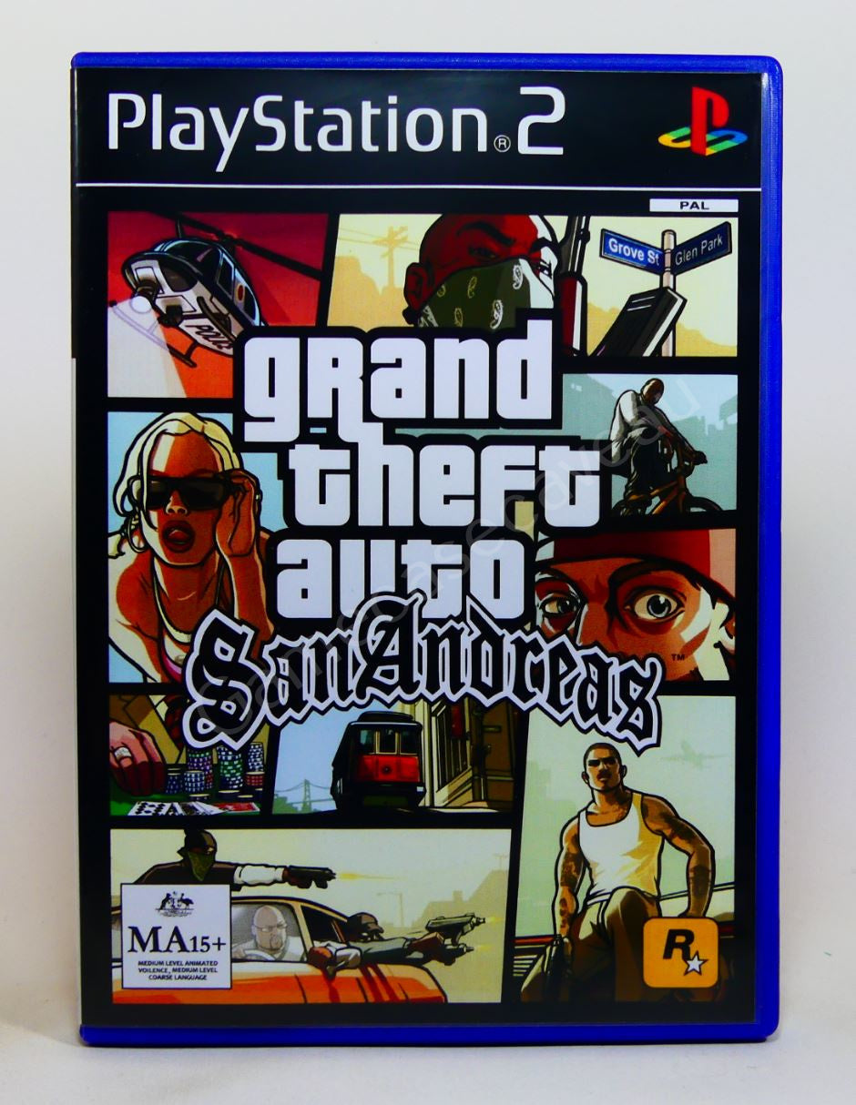 GTA Grand Theft Auto San Andreas - PS2 Replacement Case