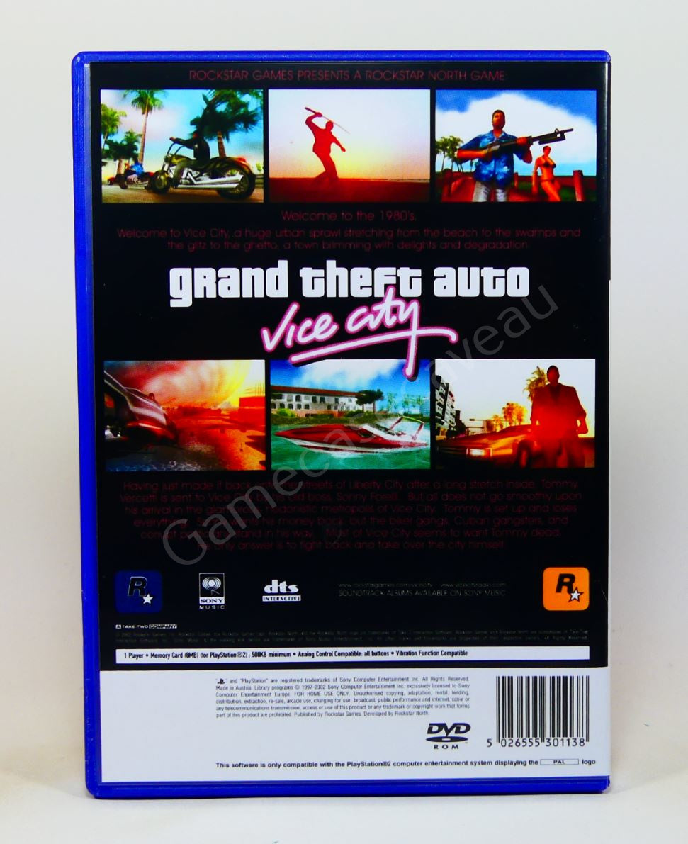 GTA Grand Theft Auto Vice City - PS2 Replacement Case