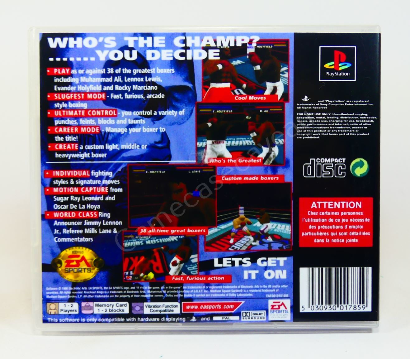 Knockout Kings 99 - PS1 Replacement Case
