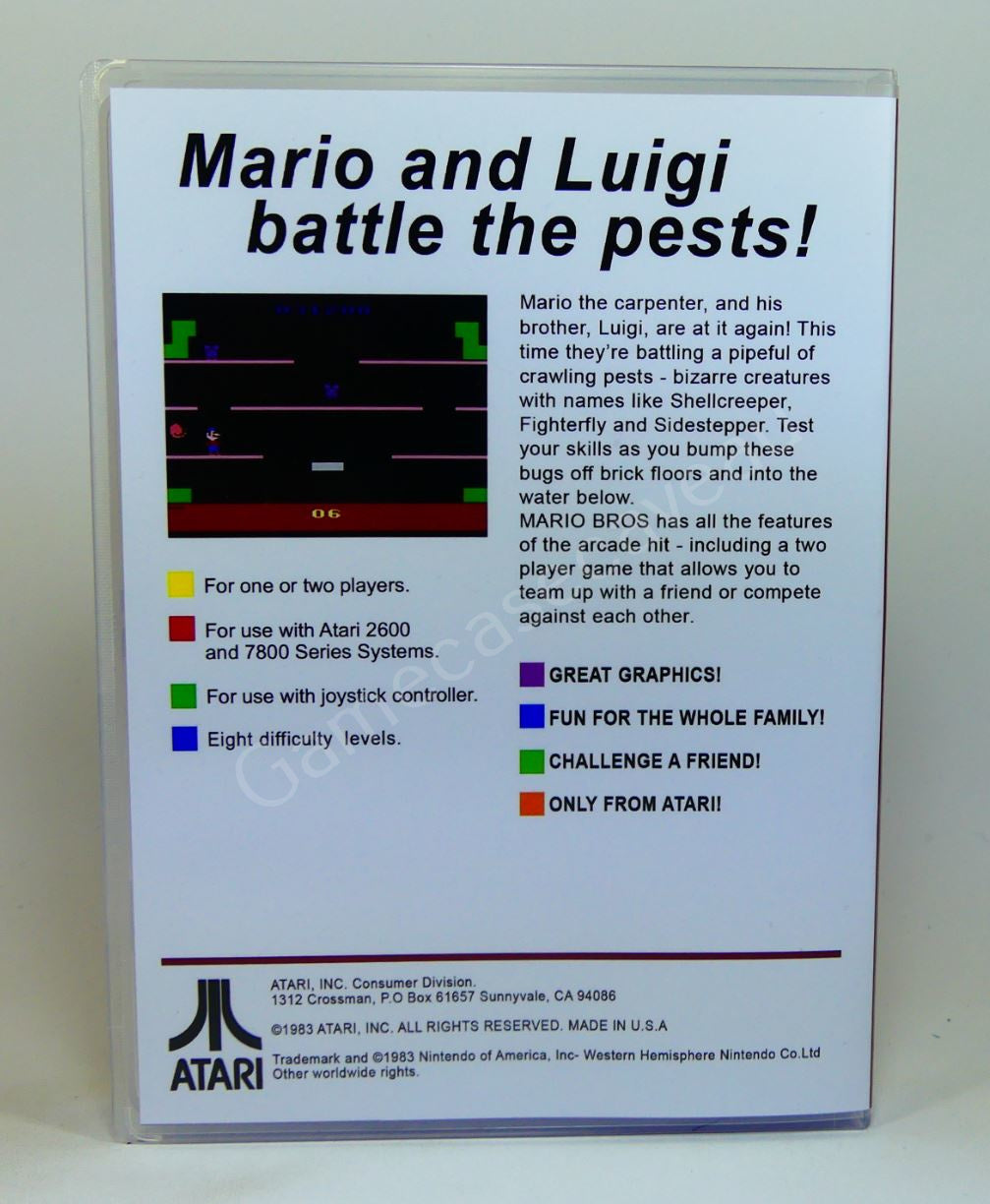 Mario Bros - 2600 Replacement Case