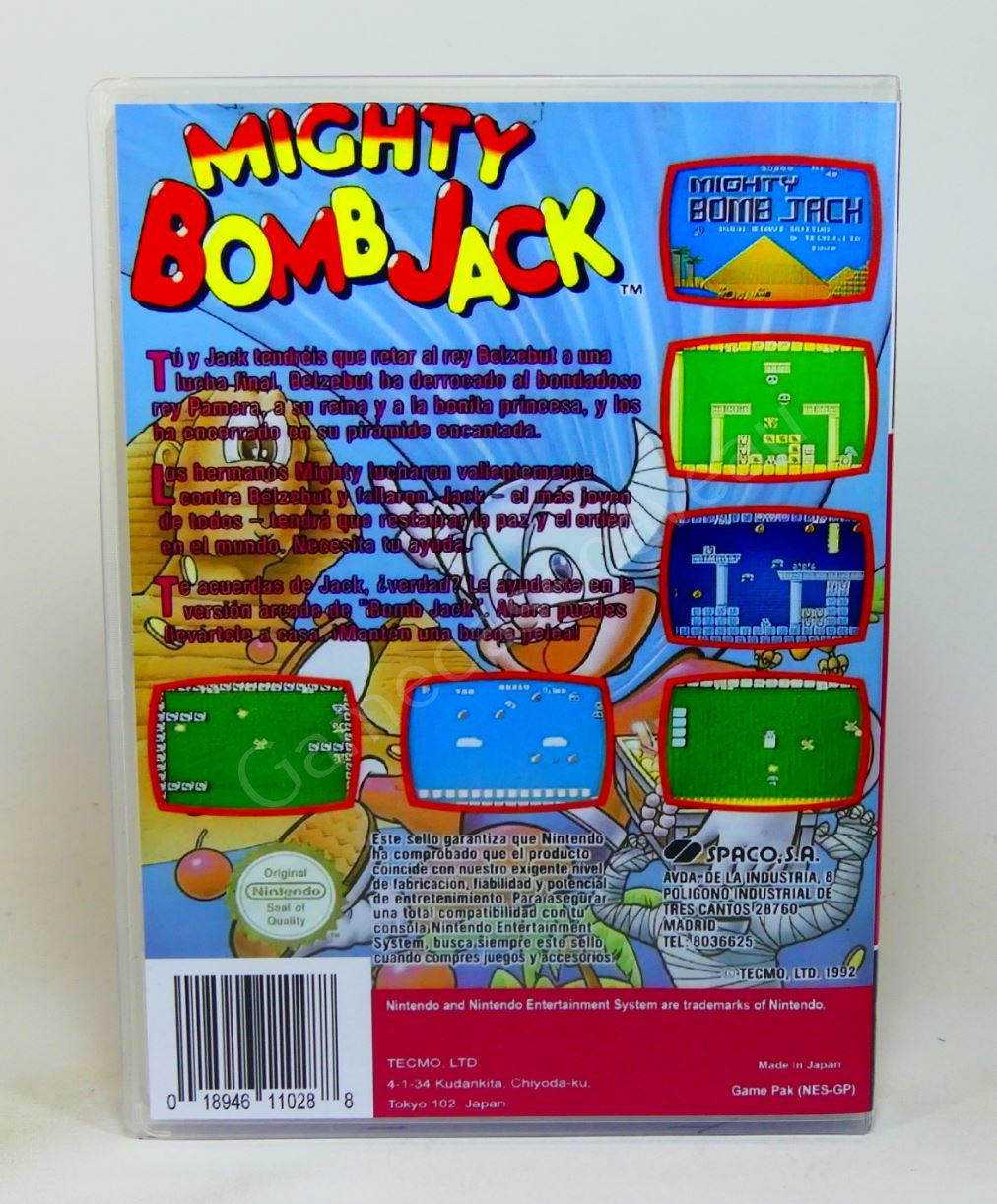 Mighty Bomb Jack - NES Replacement Case
