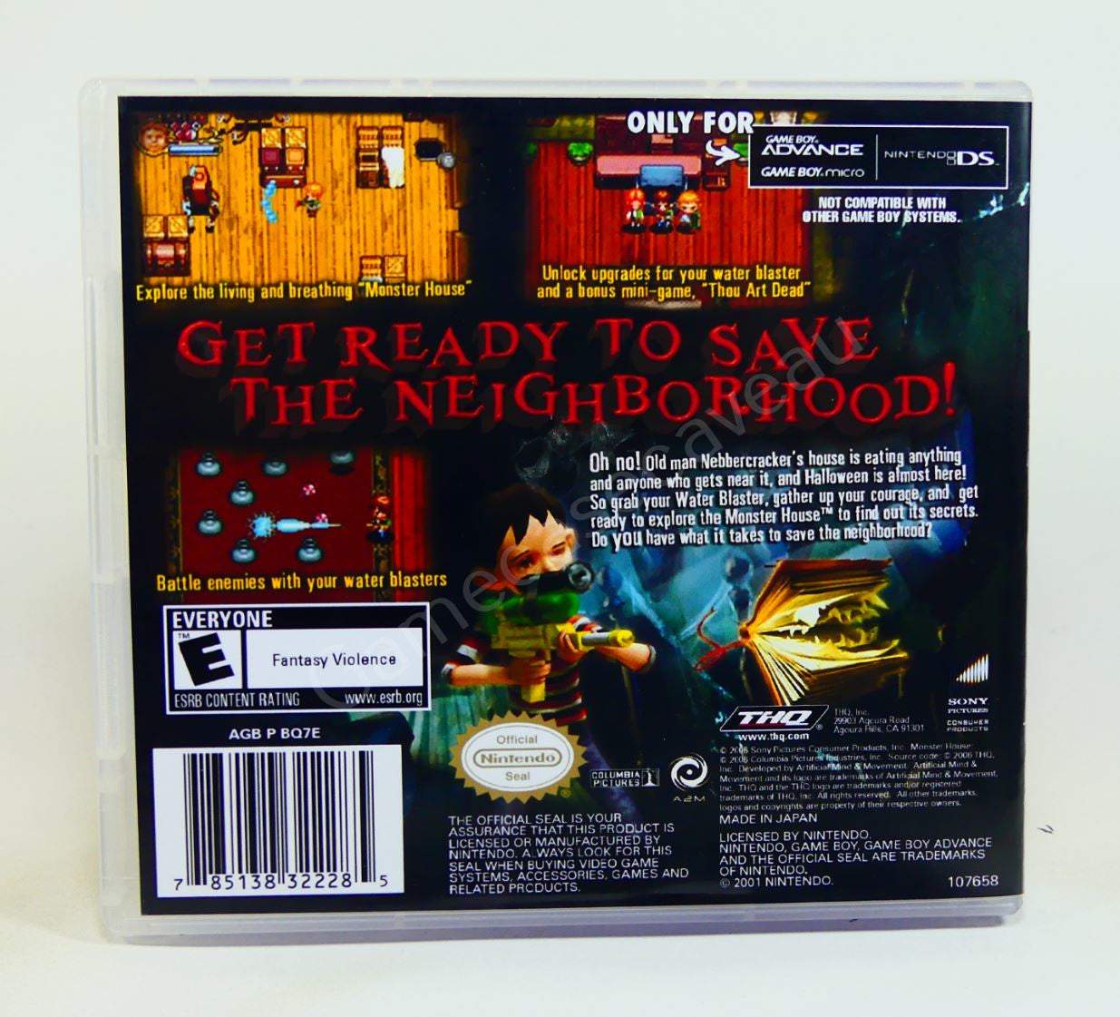 Monster House - GBA Replacement Case