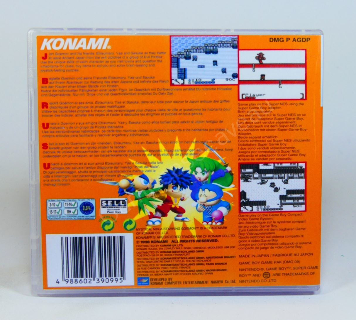 Mystical Ninja Starring Goemon - GB Replacement Case