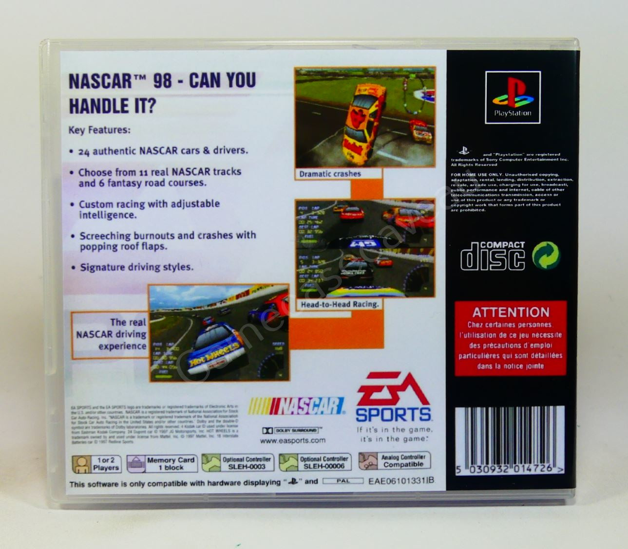 Nascar 98 - PS1 Replacement Case