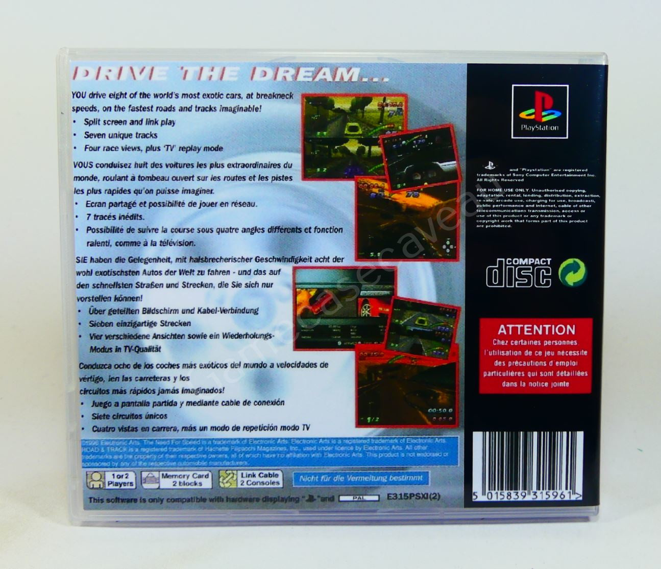 Need For Speed - PS1 Replacement Case