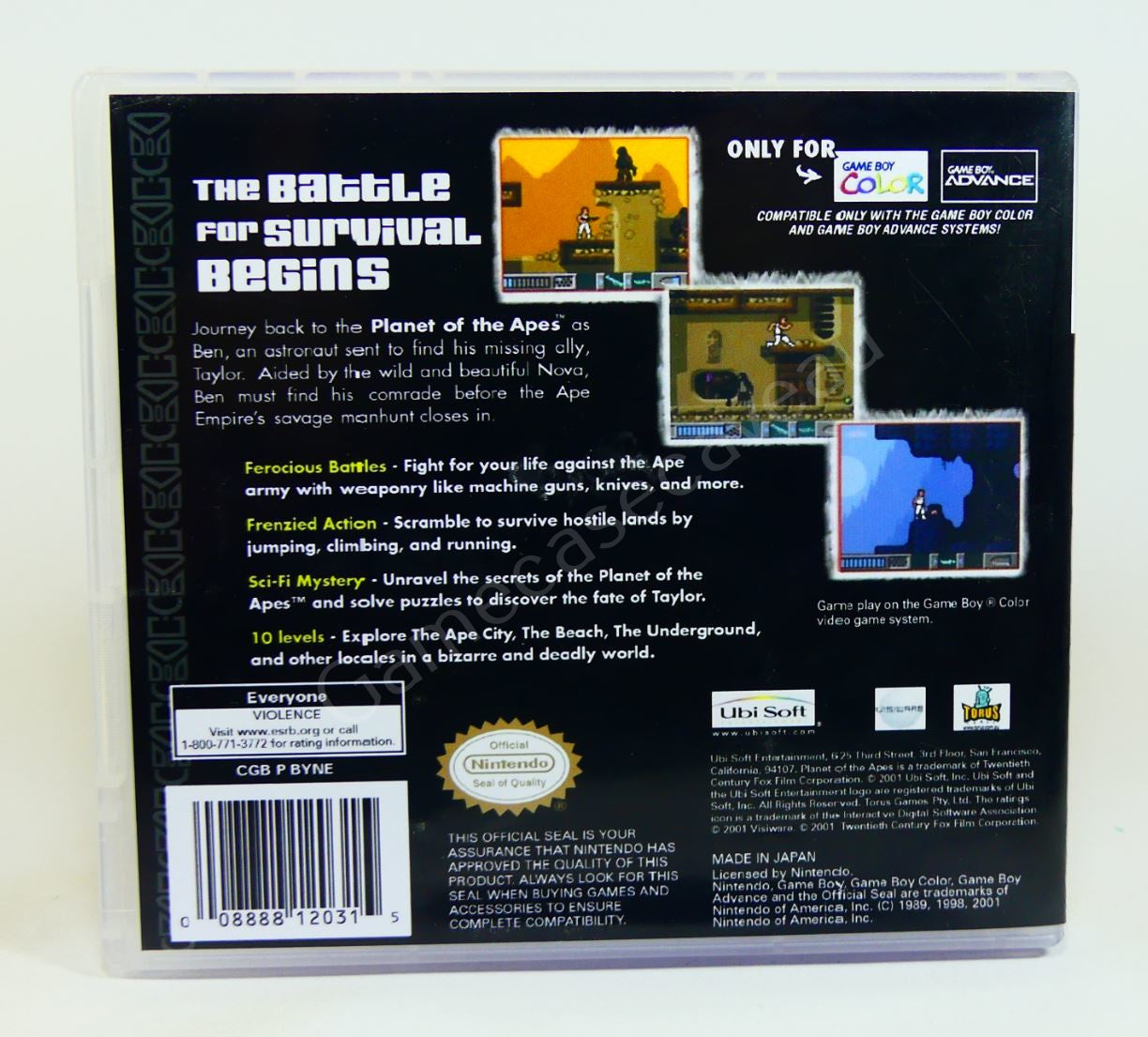 Planet of the Apes - GBA Replacement Case
