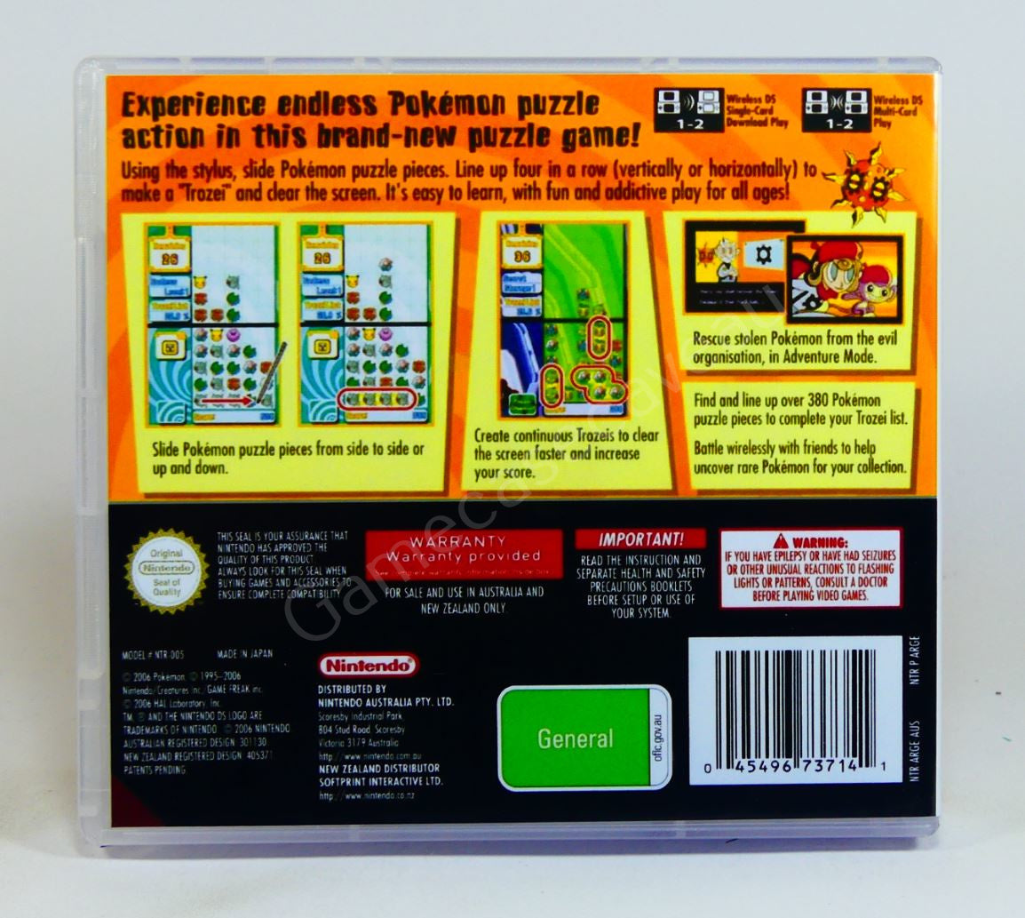 Pokemon Trozei - DS Replacement Case