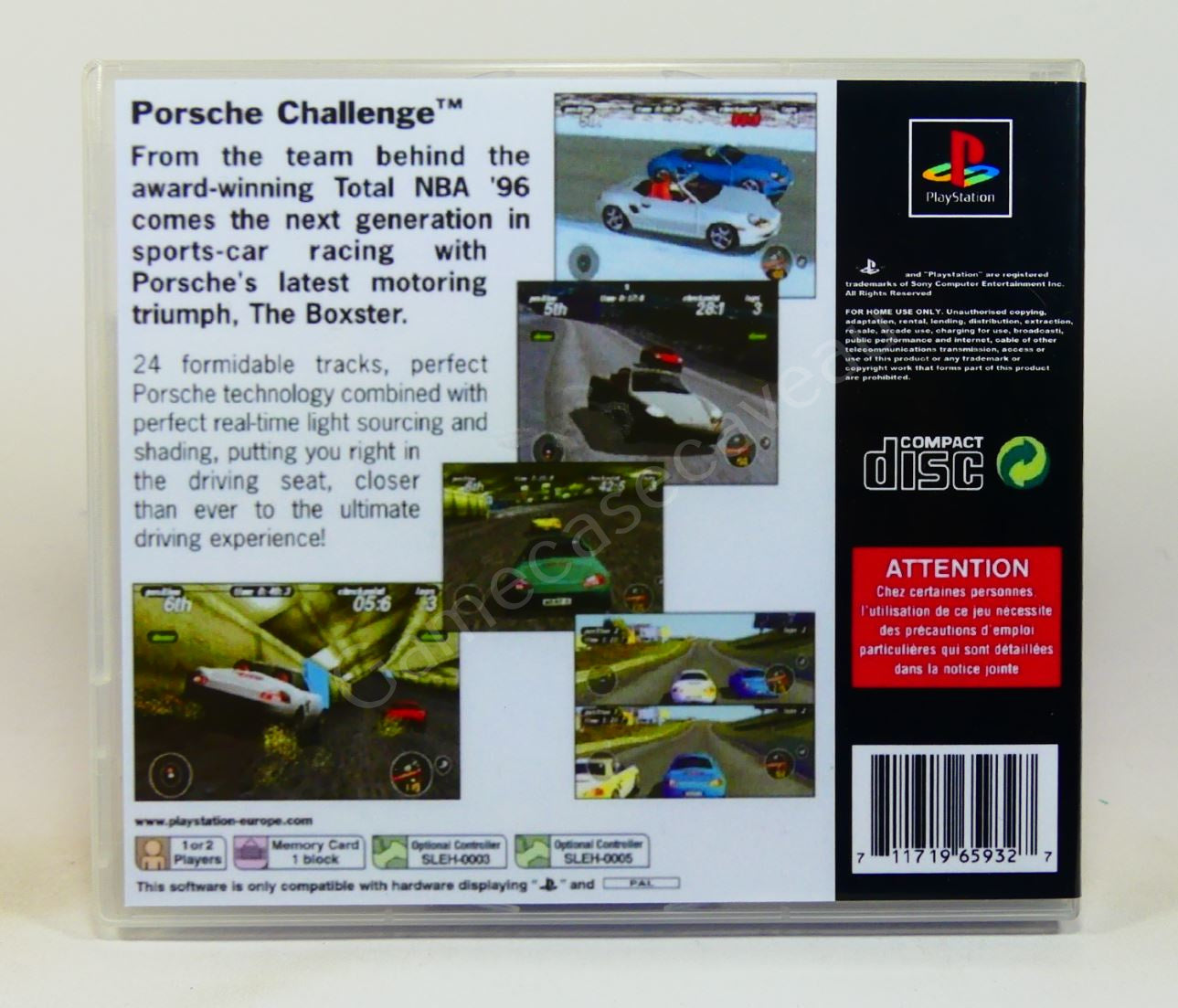 Porsche Challenge - PS1 Replacement Case