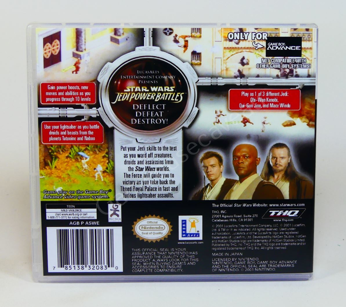 Star Wars Jedi Power Battles - GBA Replacement Case