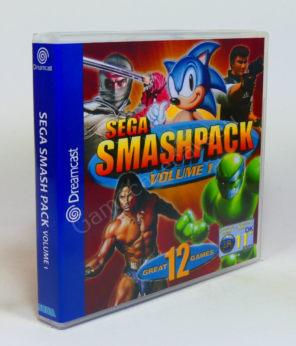Sega Smash Pack Vol 1 - DC Replacement Case