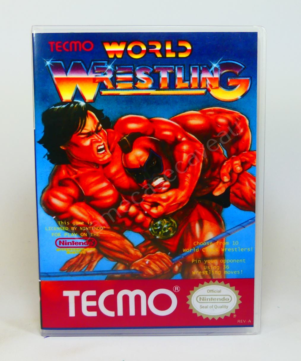 Tecmo World Wrestling - NES Replacement Case