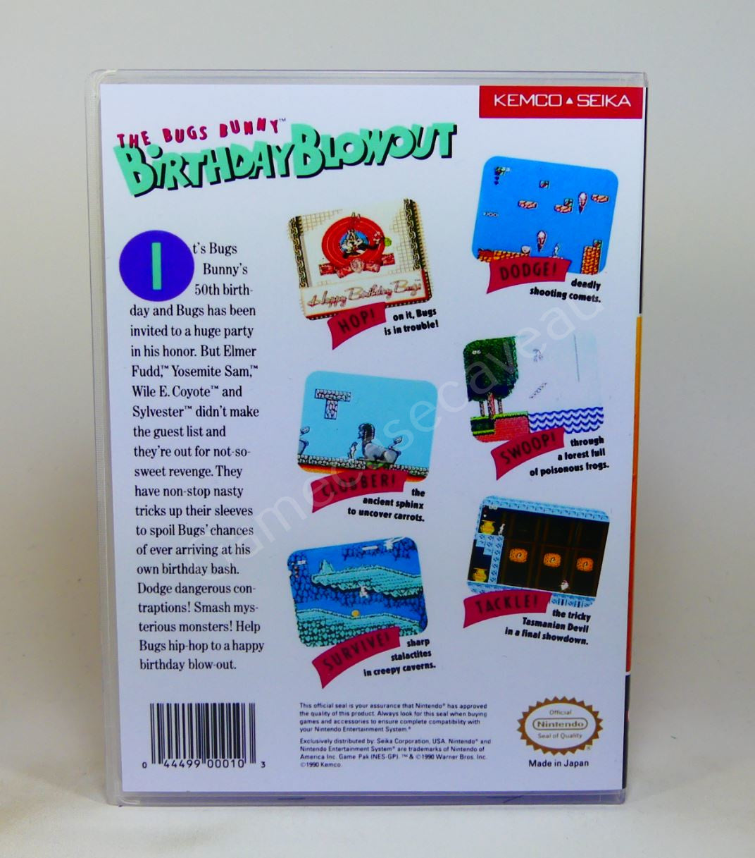 The Bugs Bunny Birthday Blowout - NES Replacement Case