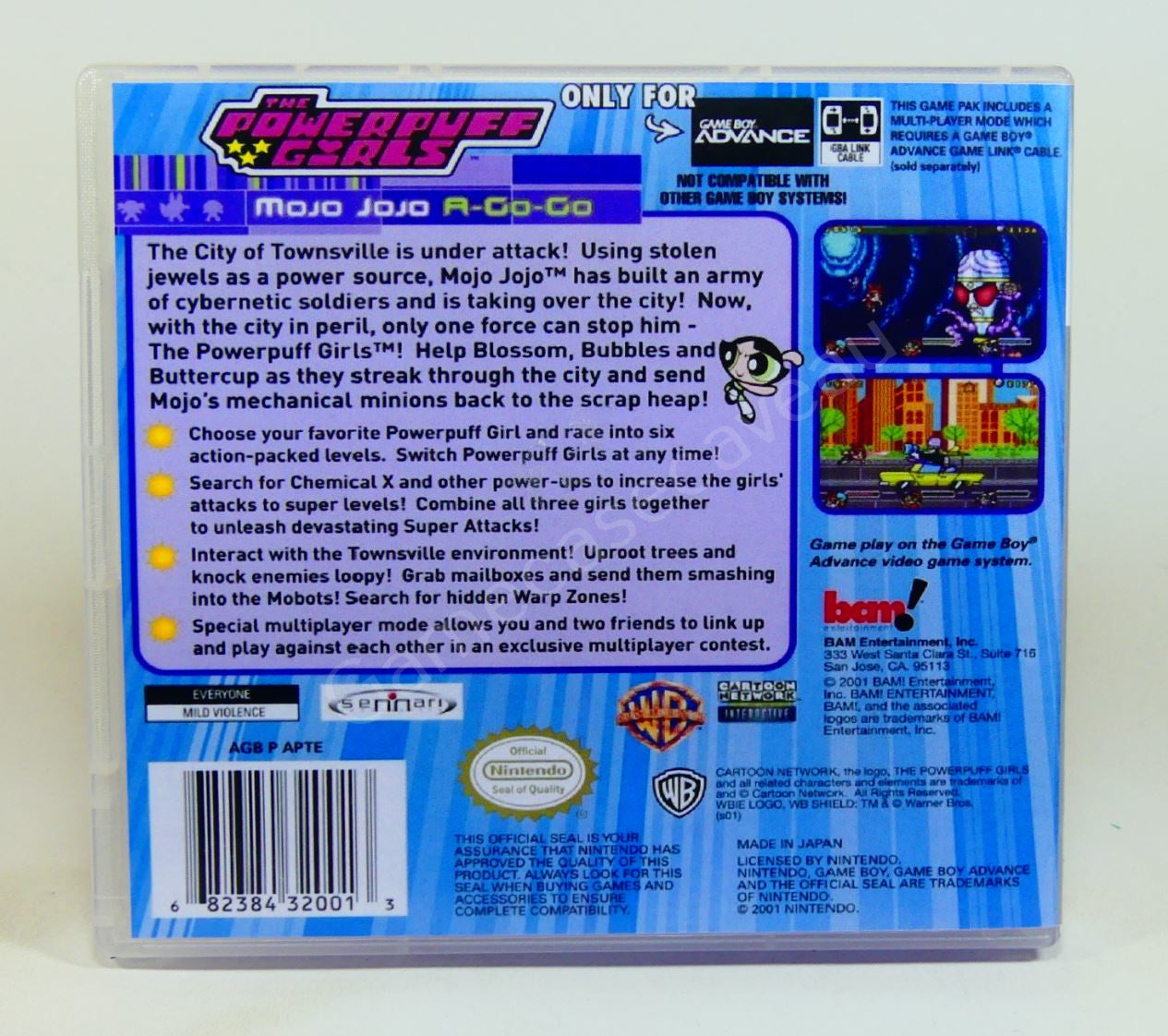 The Powerpuff Girls Mojo Jojo A-Go-Go - GBA Replacement Case