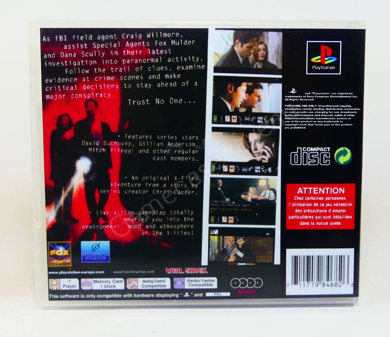 The X-Files - PS1 Replacement Case