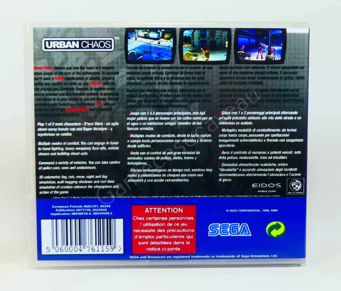 Urban Chaos - DC Replacement Case