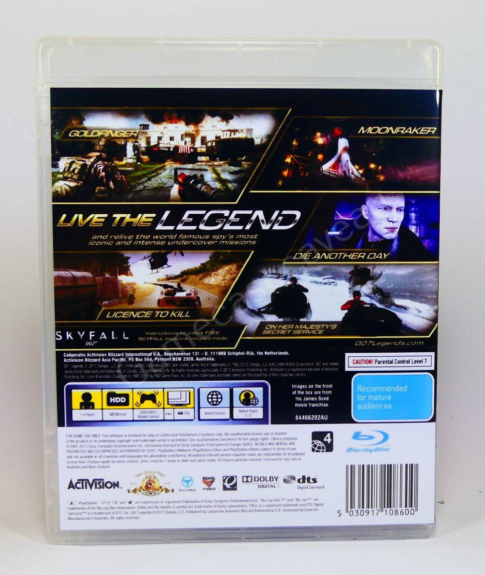 007 Legends - PS3 Replacement Case