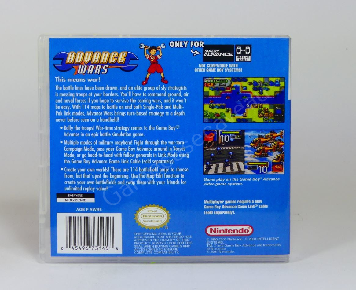 Advance Wars - GBA Replacement Case