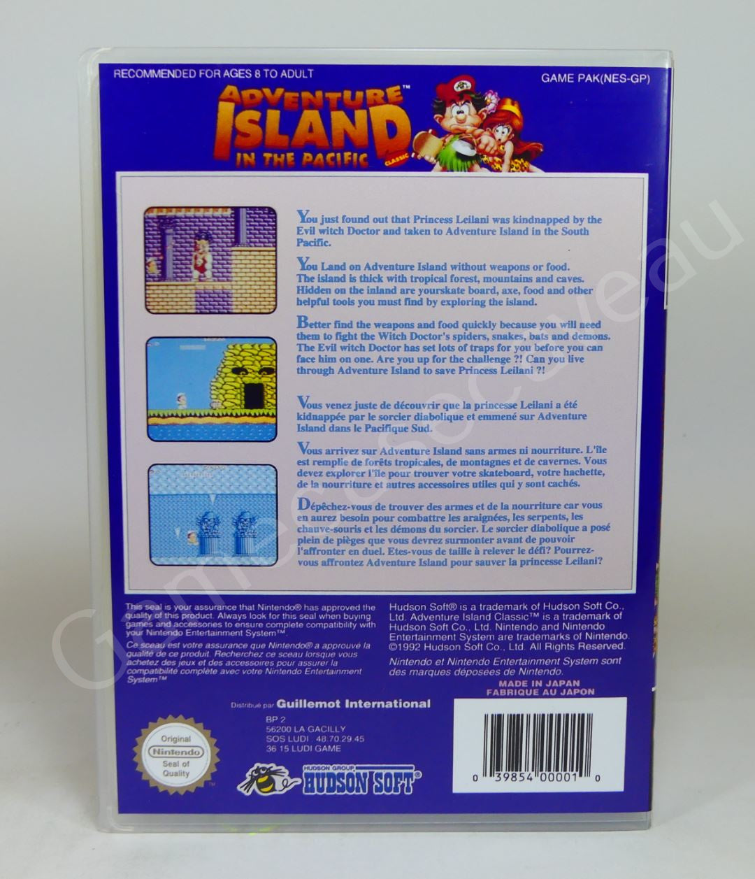 Adventure Island - NES Replacement Case