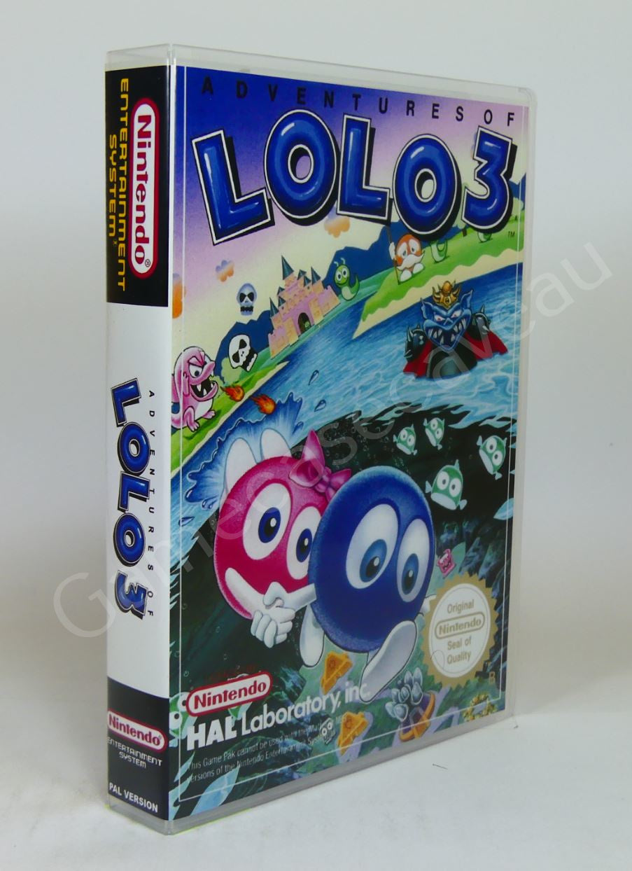 Adventures of Lolo 3 - NES Replacement Case