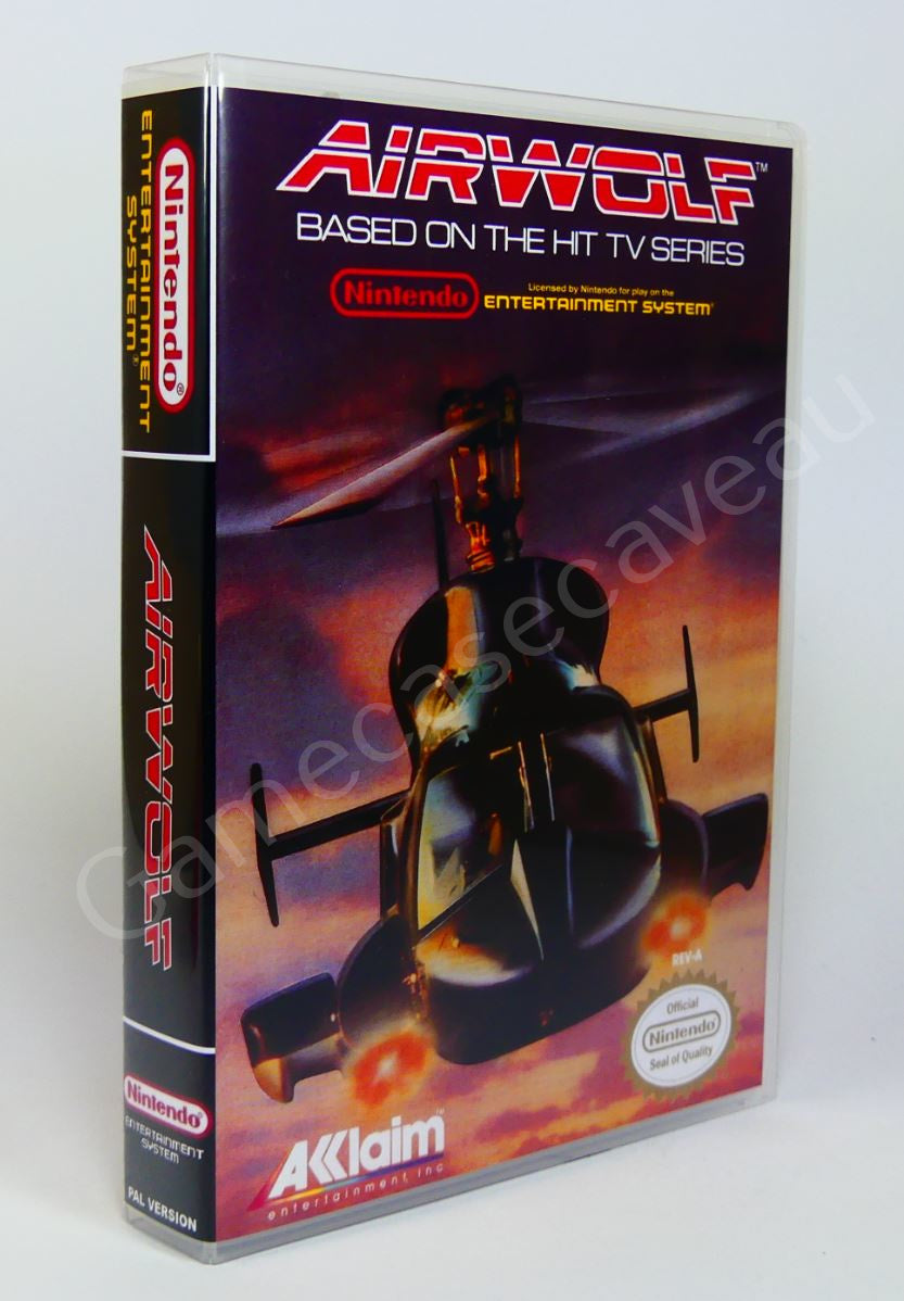 Airwolf - NES Replacement Case