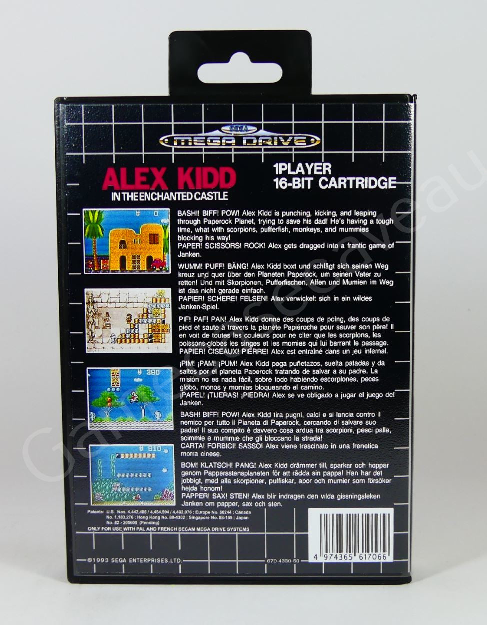 Alex Kidd in the Enchanted Castle - SMD Replacement Case