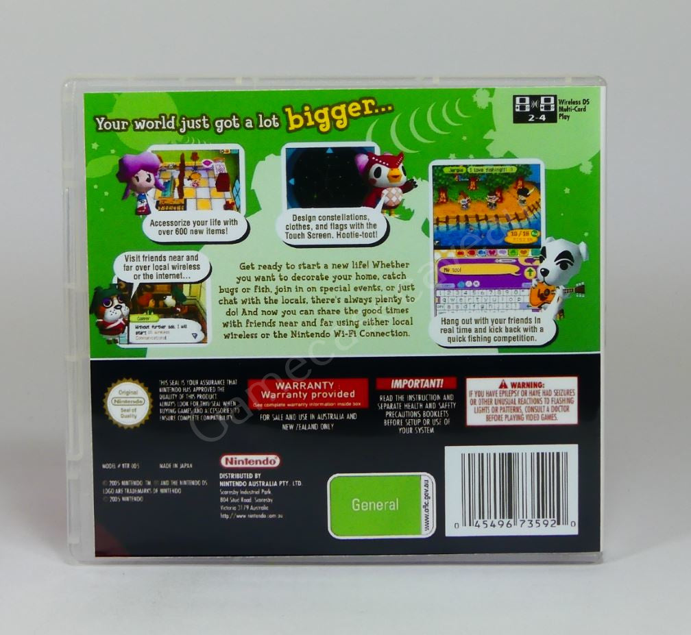 Animal Crossing Wild World - DS Replacement Case
