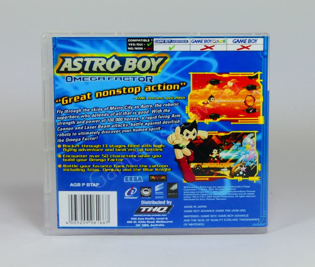 Astro Boy Omega Factor - GBA Replacement Case