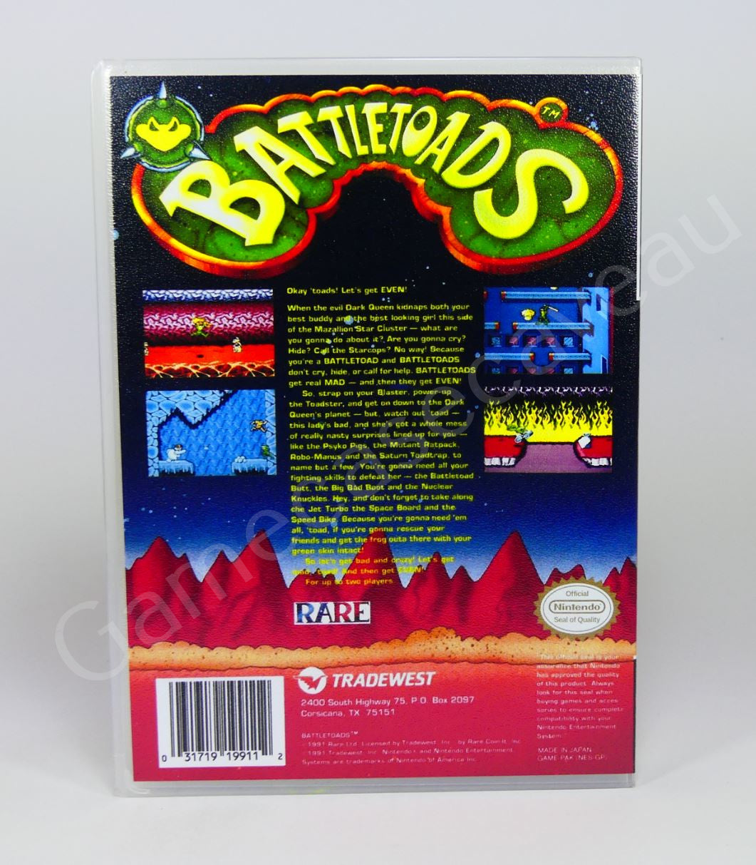 Battletoads - NES Replacement Case