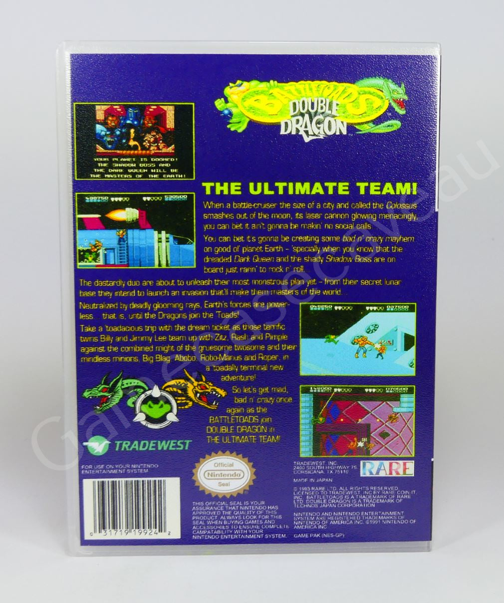 Battletoads Double Dragon - NES Replacement Case