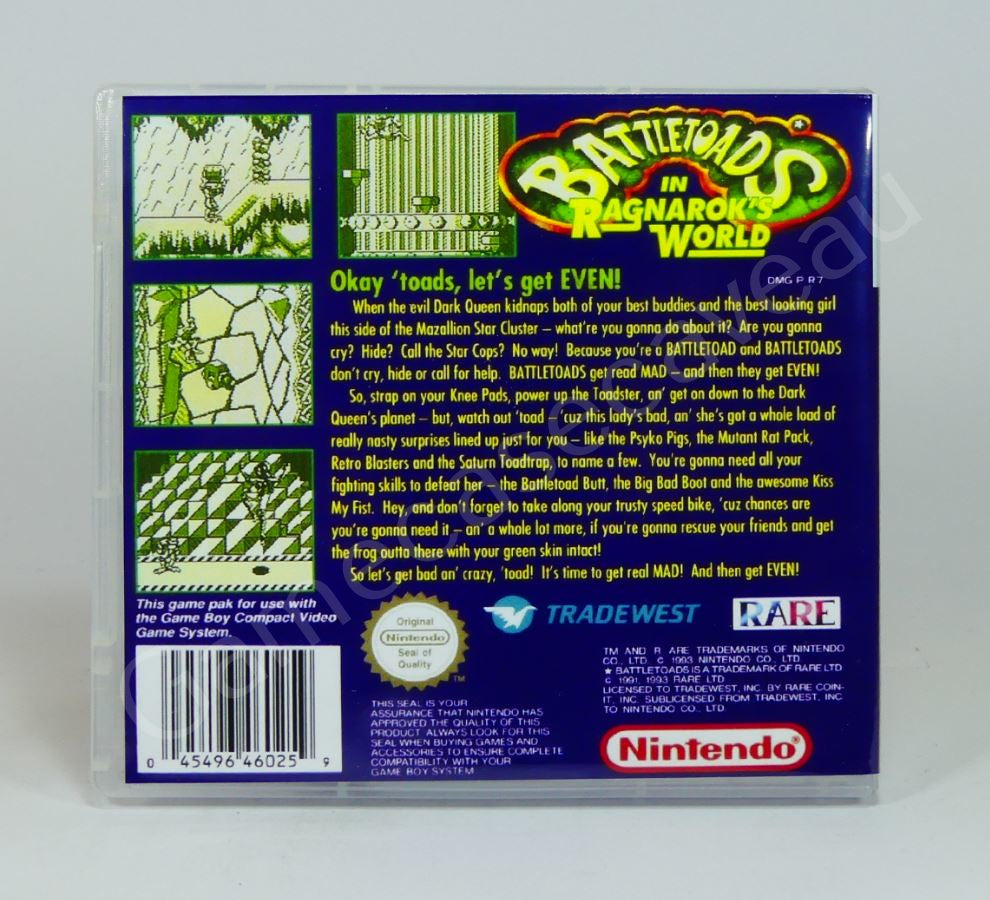 Battletoads in Ragnarok's World - GB Replacement Case
