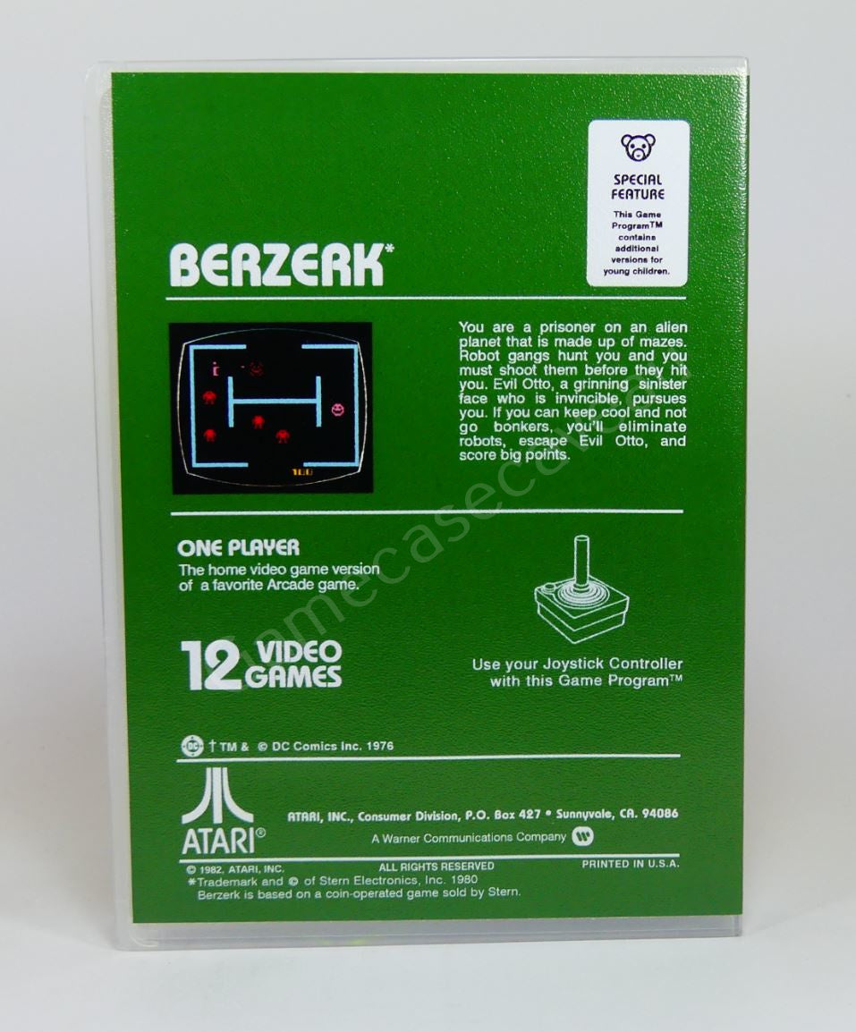 Berzerk - 2600 Replacement Case