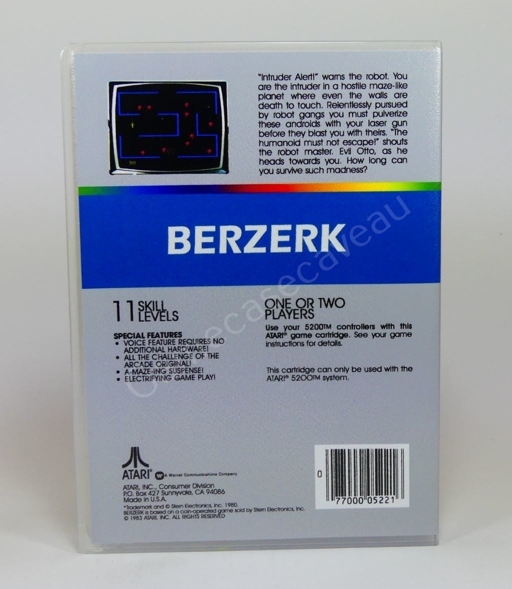 Berzerk - 5200 Replacement Case