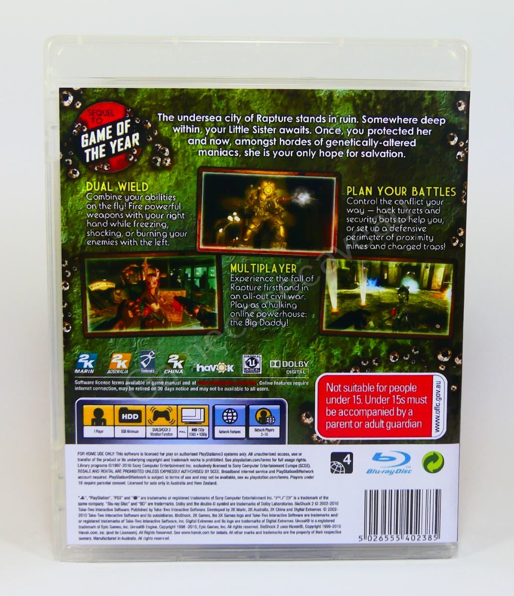 Bioshock 2 - PS3 Replacement Case