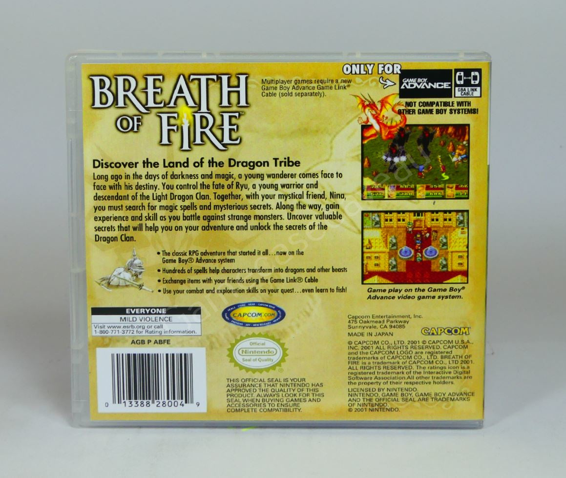 Breath of Fire - GBA Replacement Case