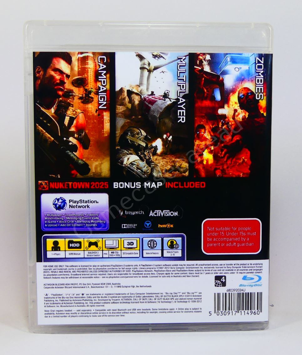 Call of Duty Black Ops II - PS3 Replacement Case