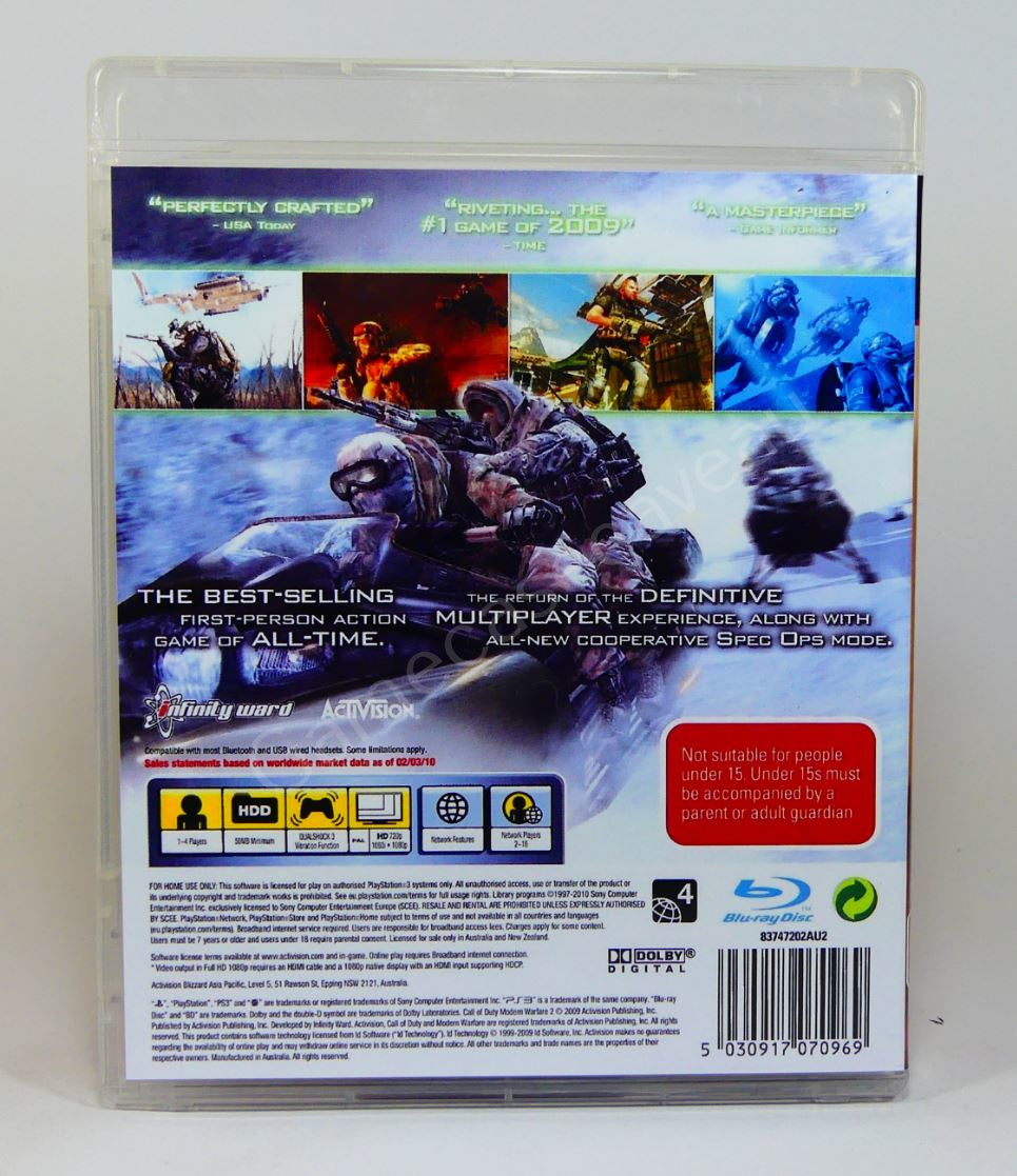 Call of Duty Modern Warfare 2 - PS3 Replacement Case