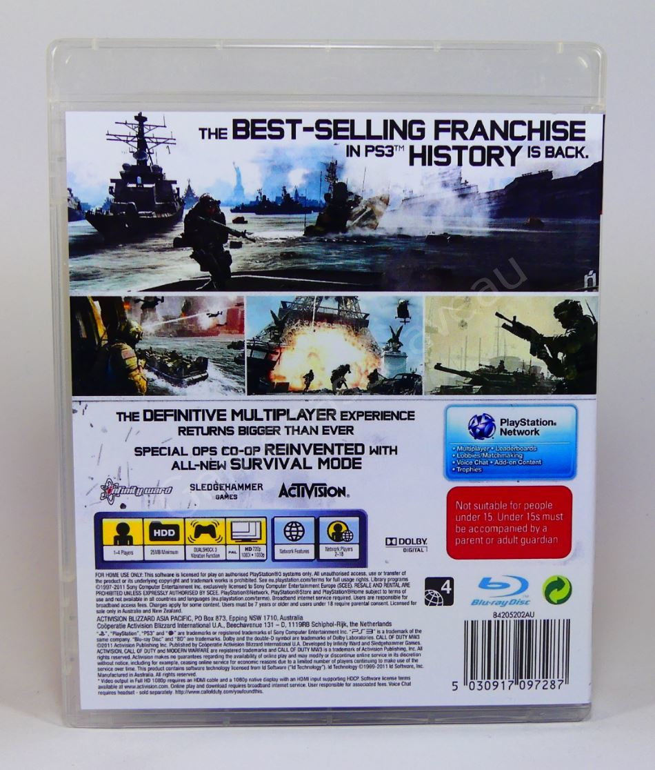 Call of Duty Modern Warfare 3 - PS3 Replacement Case