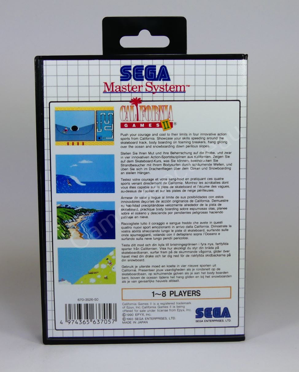 California Games II - SMS Replacement Case